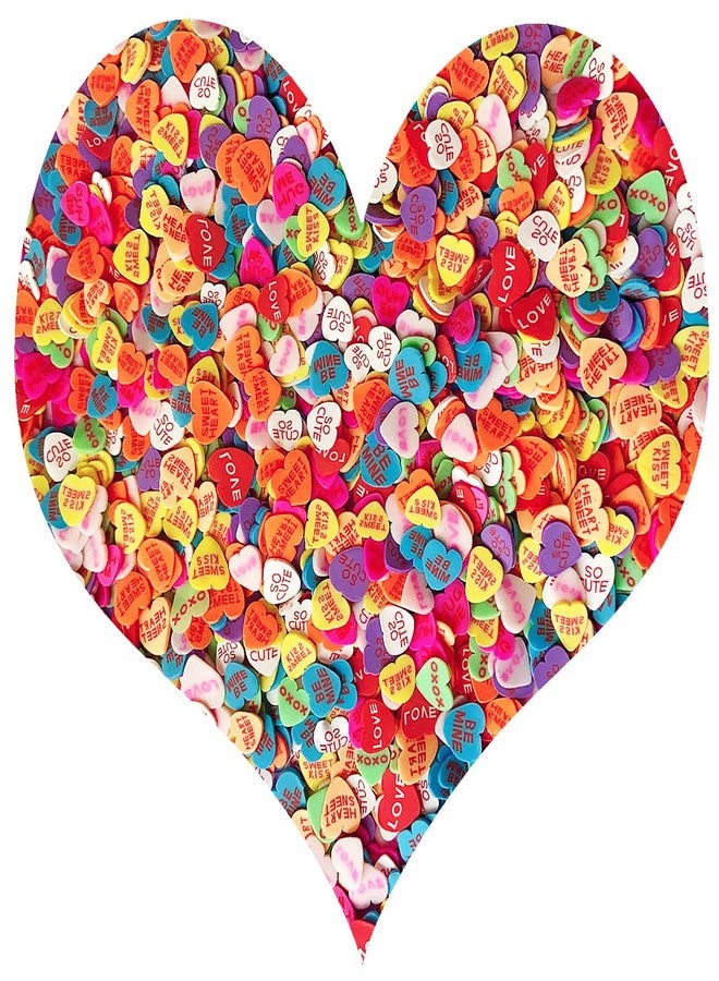 EHOPE Fake Sprinkles Resin Sprinkles Fake Candy Sprinkles Clay Sprinkles Polymer Sprinkles Polymer Clay Slices for Nail Art DIY Crafts Cake Phone Case(40G-Love Heart-47) - Image 1